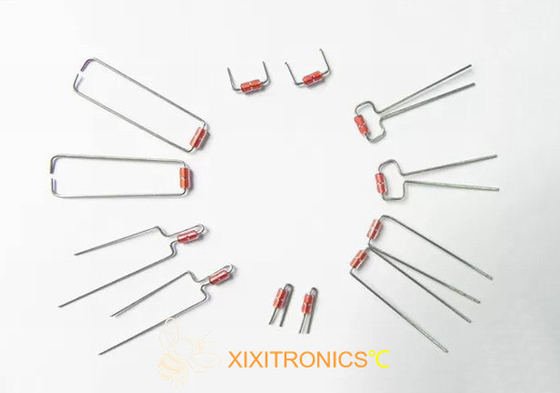 Kundenspezifisches geformt kapselte Glas-NTC-Thermistor-Diodenart MF58-Reihe ein