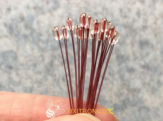 Radialbeschichteter GlasChip Thermistors für Reihe AIRMATIC MF57 mit Hauptgröße 1.6mm u. 2.3mm