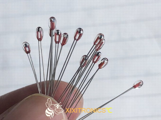 Radialbeschichteter GlasChip Thermistors für Reihe AIRMATIC MF57 mit Hauptgröße 1.6mm u. 2.3mm