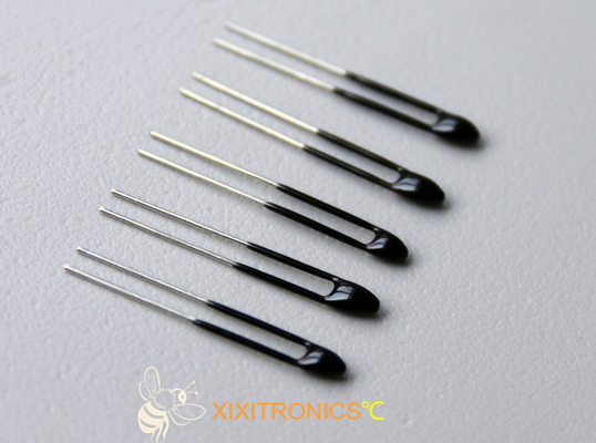 10K, 50K, 100K, 200K, 1M, 2M Extended Upper Leads Epoxy-Kleber beschichteter NTC Thermistor